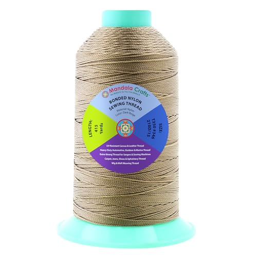 Size 346 210D T350 Dark Beige Bonded Nylon Thread