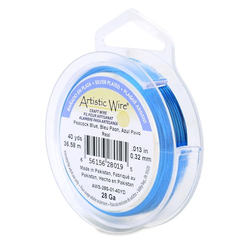 28 Gauge Silver Plated Tarnish Resistant Colored Copper Craft Wire