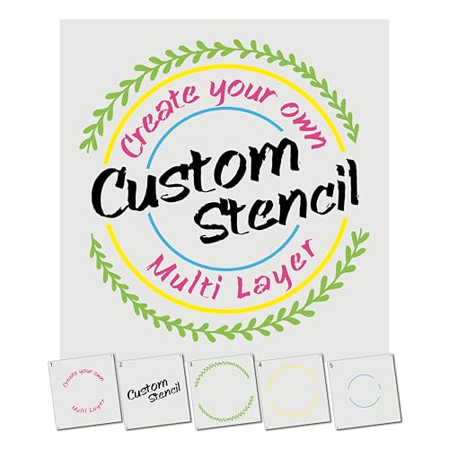 Personalized Custom Layered Stencils for Spray Painting