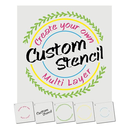 Personalized Custom Layered Stencils for Spray Painting
