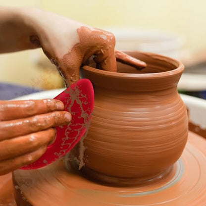 2 Pcs Soft Silicone Pottery Ribs for Ceramic