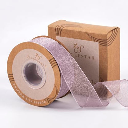 1 Inch Wide Sheer Chiffon Ribbon