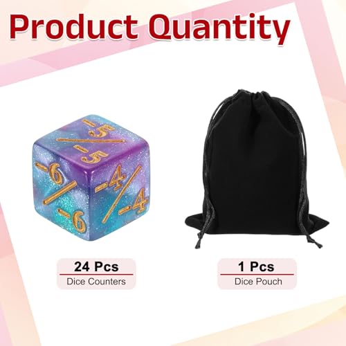 24Pcs Magic Dice Counters (24 Count)