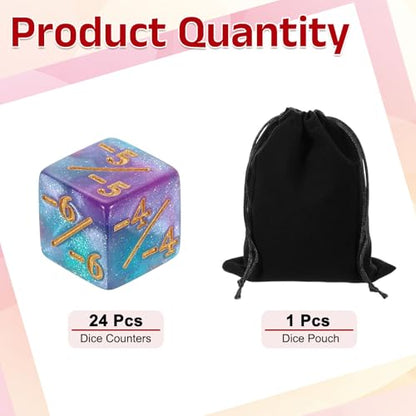 24Pcs Magic Dice Counters (24 Count)