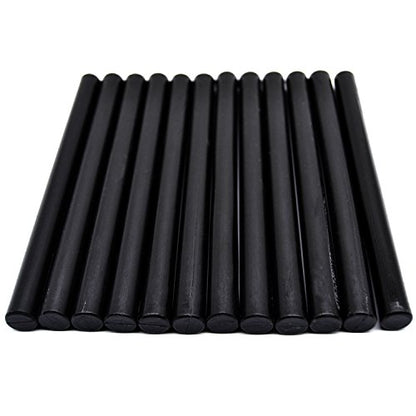 Black Large Sealing Wax Sticks for Hot Melting Glue Gun (12 Count)