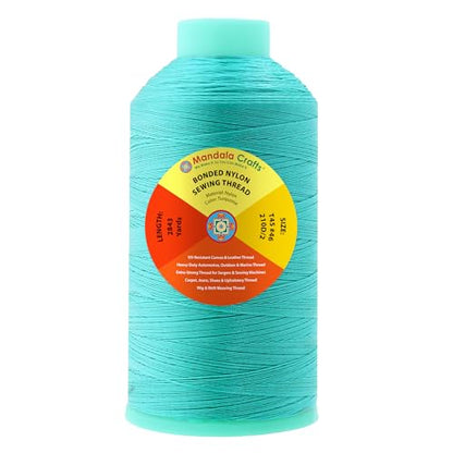 Size 46 210D T45 Turquoise Bonded Nylon Thread