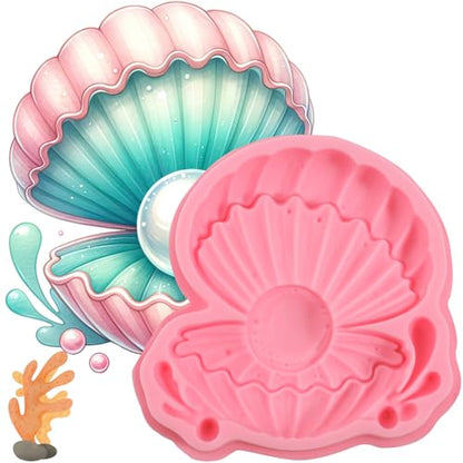 1 Pcs Pearl Shell Cake Decoration Silicone Mold