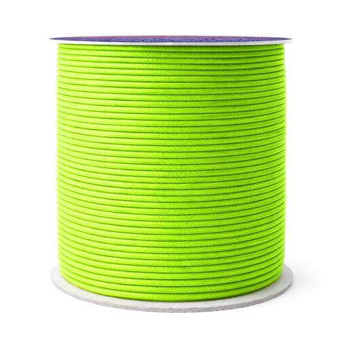 1.5mm Lime Green Waxed Cord