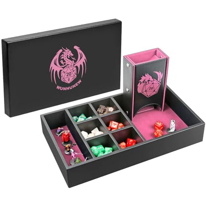 DND Dice Tray & Tower Storage Box