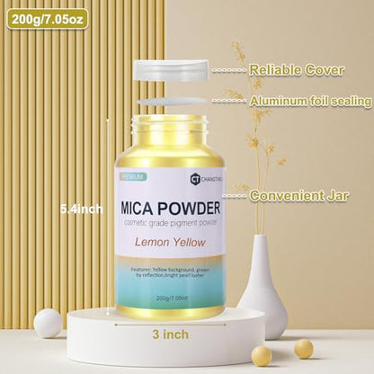 Mica Powder 7.05OZ（200g） (7.0548 Ounce)