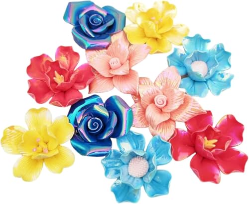 20PCS 3D Flower Ceramic Tiles (20 Count)