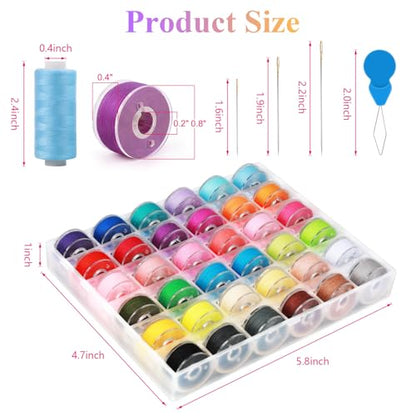 Bobbins Sewing Thread Kits 72pcs (88 Count)