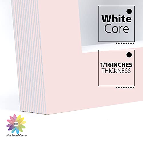 Mat Board Center 10 Pack 11x14 Photo Mats for 8x10 Picture (10 Count)