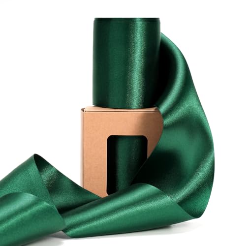 Dark Green Ribbon 3 Inch x 10 Yards Double Faced
