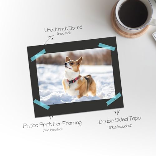 50 Pack 5x7 Uncut Photo Mat Matboards