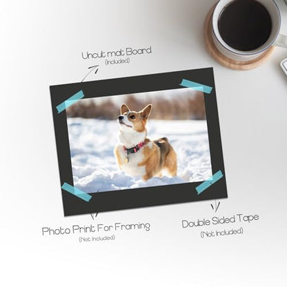 50 Pack 5x7 Uncut Photo Mat Matboards