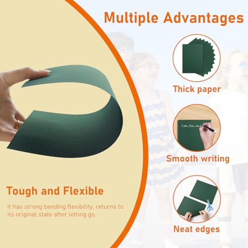 40 Sheets Dark Green Cardstock 8.5 x 11 Craft Paper 75lb (40 Count)