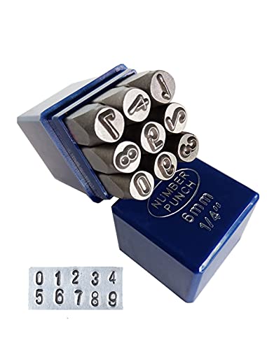 1 4" Metal Number Stamps Set
