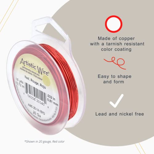 18 Gauge Tarnish Resistant Colored Copper Craft Wire (30 Foot)