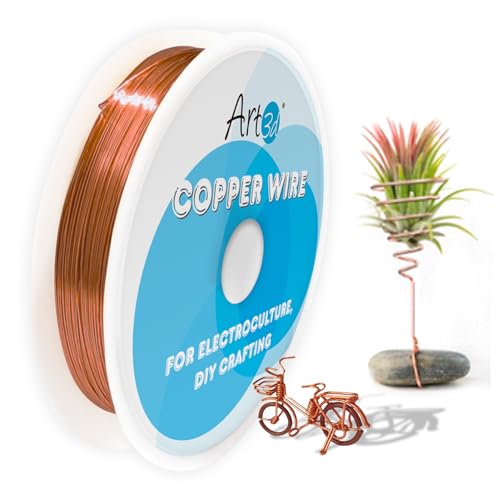 18 Gauge Bendable Pure Soft Copper Wire for DIY (60 Foot)