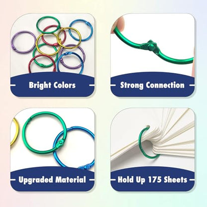 100 Pcs Binder Rings (100 Count)