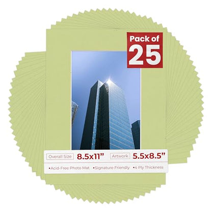 5.5x8.5 Mat for 8.5x11 Frame (25 Count)