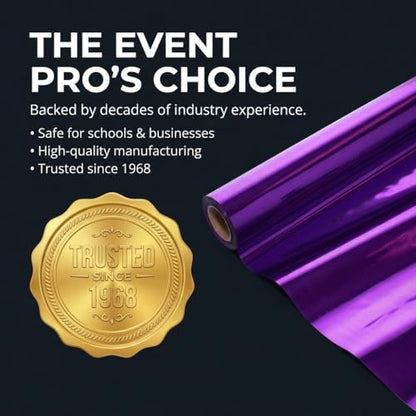 Anderson's Purple Shiny Metallic PVC Roll