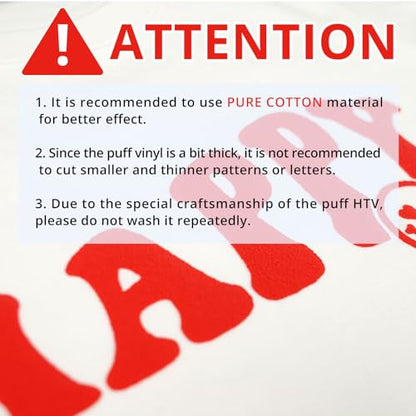 Puff Vinyl Heat Transfer