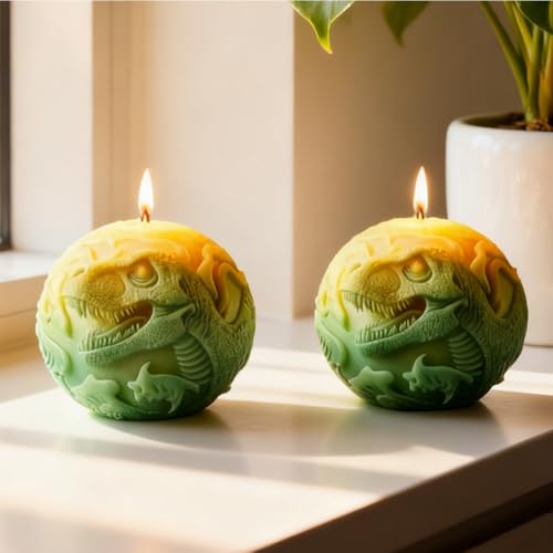 Egg Shape 3D Dinosaur Resin Casting Mold for Candles Making