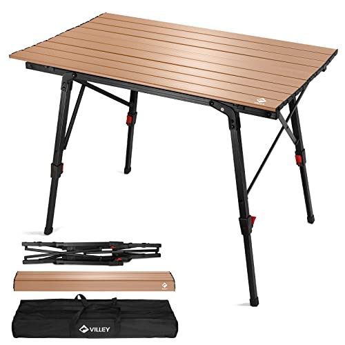 Portable Camping Table with Adjustable Legs