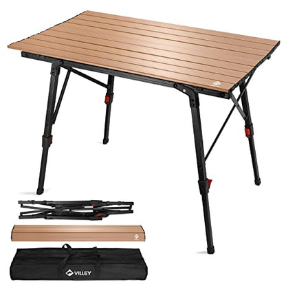 Portable Camping Table with Adjustable Legs