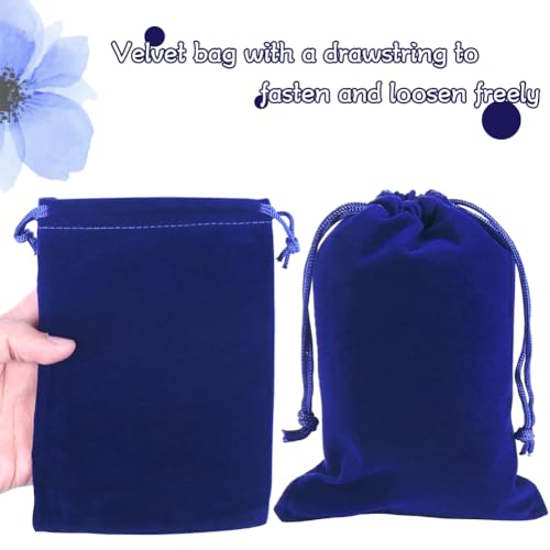 20pcs Velvet Bags 5x7 in for Jewelry Gift Packaging (20 Count)