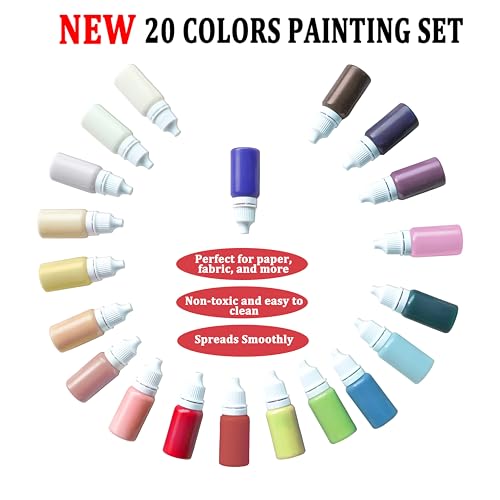 27 Pcs Water Marbling Paint Kit