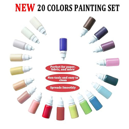 27 Pcs Water Marbling Paint Kit