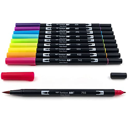 56185 Dual Brush Pen Art Markers (10 Count)