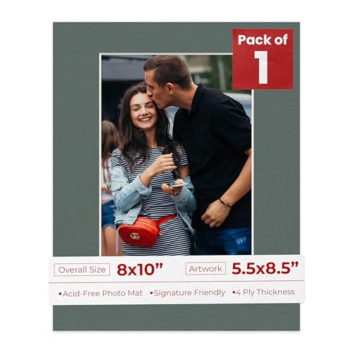 8x10 Mat Bevel Cut for 5.5x8.5 Photos