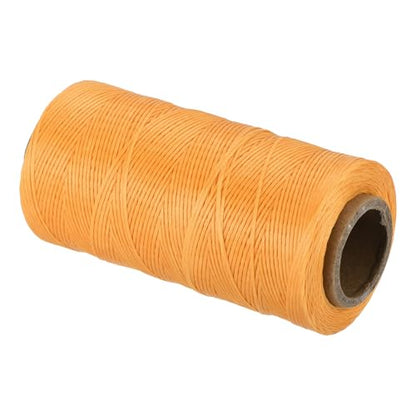 Waxed Thread 284 Yard 0.8mm 150D Flat Wax Thread Polyester Waxed String for Leather Sewing Hand Weaving Book Binding Home Decoration