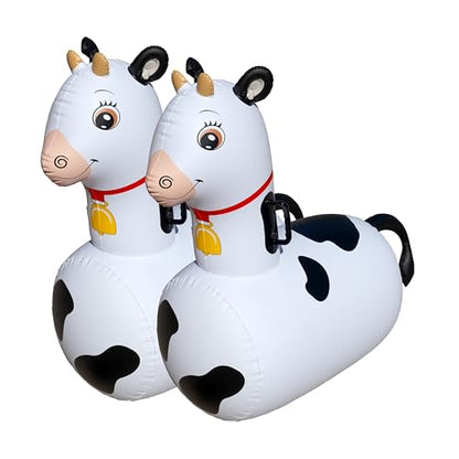 Hop N Go Inflatable Bouncy Cow Riding