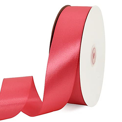 100 Yard Dark Pink Satin Ribbon 1 (300 Foot)