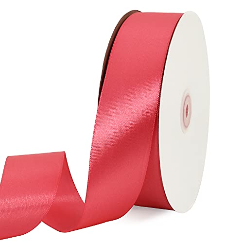 100 Yard Dark Pink Satin Ribbon 1 (300 Foot)