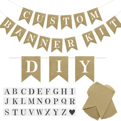 DIY Brown Banner Set