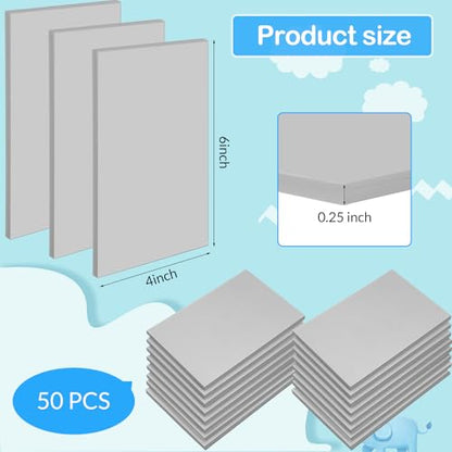 50 Pack Rubber Carving Blocks 4 x 6 Inch (50 Count)