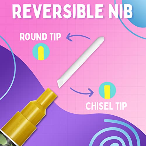 Metallic Liquid Chalk Markers Fine Tip