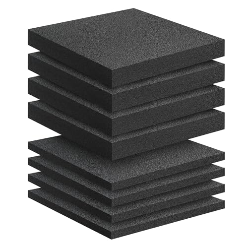 8 Pcs Polyethylene Foam Pads for Packing Foam Sheets 2 Size Cuttable High Density Cushioning Inserts Protective Foam for Packing Cases and Crafts