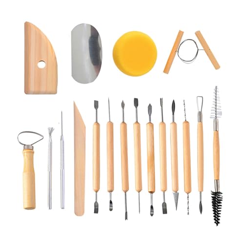 19 Pcs Pottery Tools & Clay Sculpting Tools