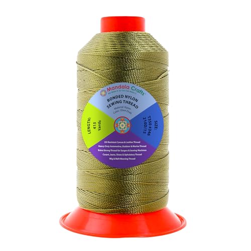 Size 346 210D T350 Olive Drab Bonded Nylon Thread