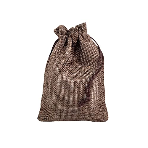 Pack of 25 Burlap Gift Bags with Drawstring Linen Jewelry Pouches Wedding Hessian Jute Bags for Birthday and Treat Pouches Party Wedding Favors Gift