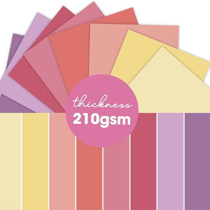 160 Sheets 4.5"x5.5" Color Printed Cardstock Variety Pack (36 Pack)