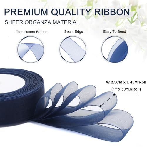 Bule Ribbon for Gift Wrapping (150 Foot)