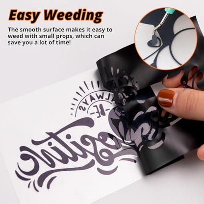 Black HTV Heat Transfer Vinyl Roll